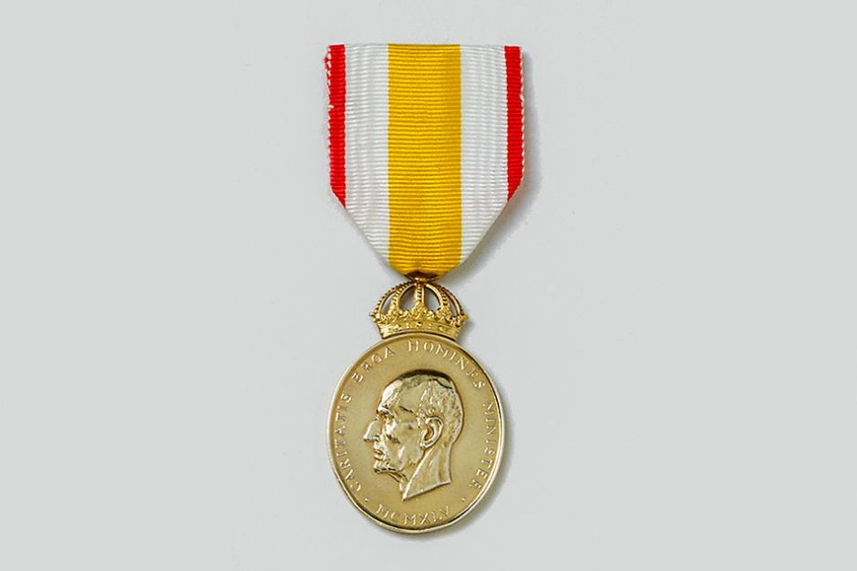 Prins Carl-medaljen. Foto: Alexis Daflos/Kungl. Hovstaterna